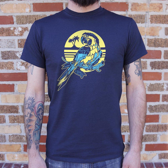 Tropical Macaw Parrot T-Shirt (Mens) Mens T-Shirt US Drop Ship 