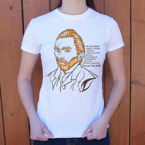 Vincent Van Gogh Quote T-Shirt (Ladies) Ladies T-Shirt US Drop Ship 