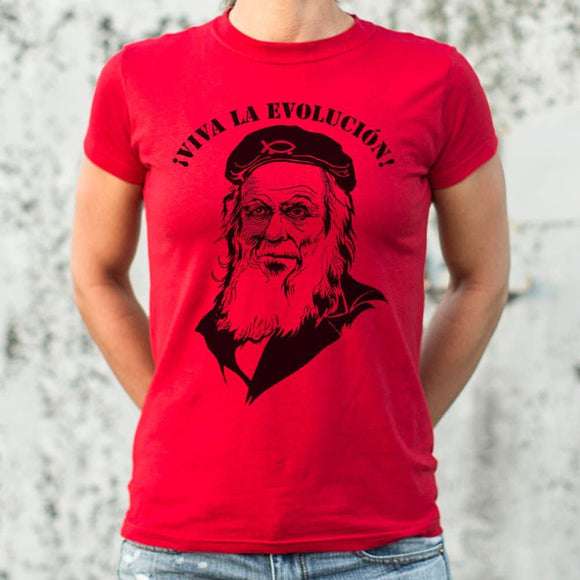 Viva La Evolution T-Shirt (Ladies) Ladies T-Shirt US Drop Ship 