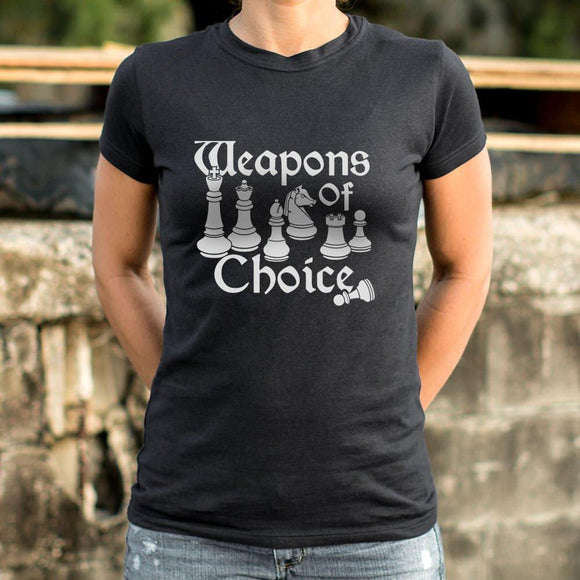 Weapons Of Choice Chess T-Shirt (Ladies) Ladies T-Shirt US Drop Ship 