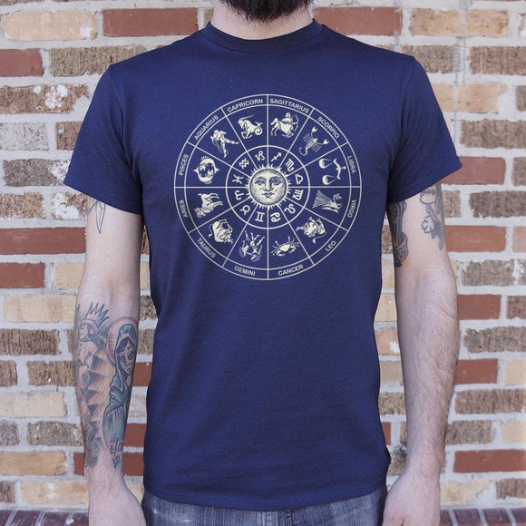 Zodiac Wheel T-Shirt (Mens) Mens T-Shirt US Drop Ship 